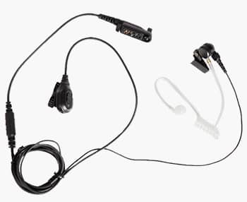 Hytera EAN24 Earpiece with Acoustic Tube and In-line PTT (Black)